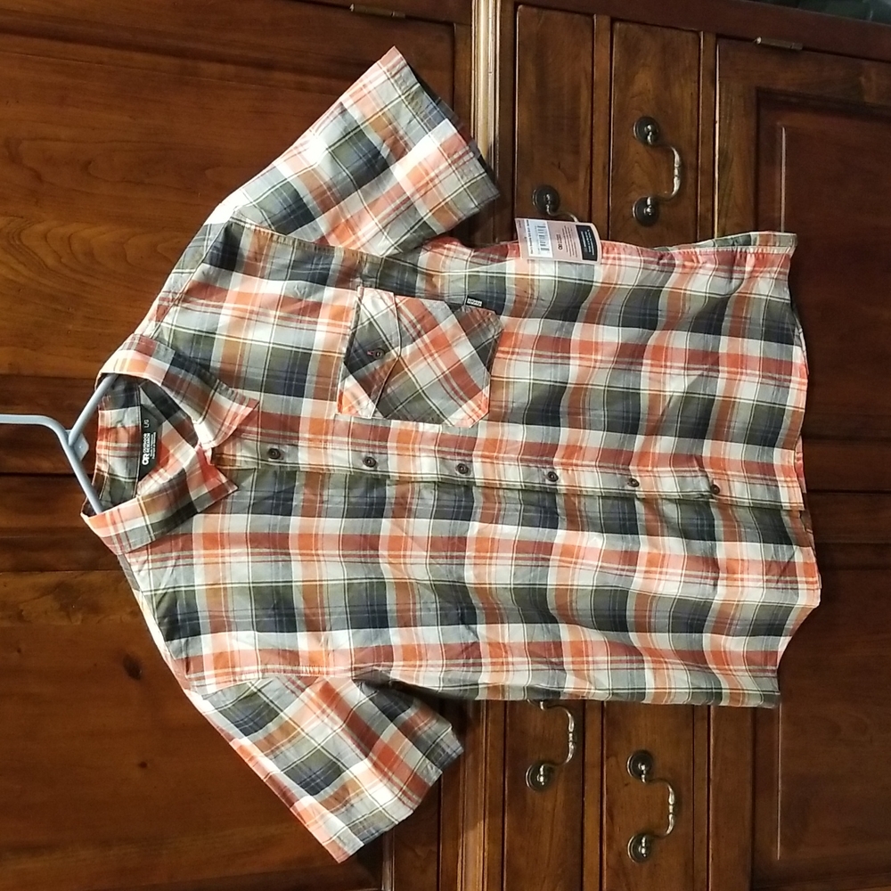 Outdoor Life Men's Plaid Shirt - Red and Black